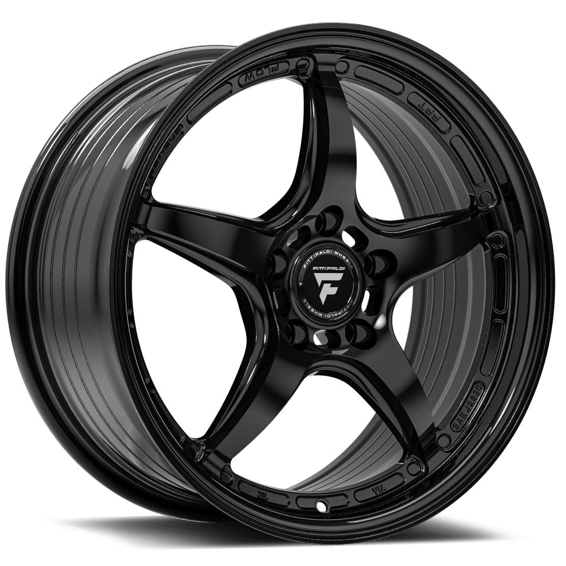 Fittipaldi FS367 Glossy Black 8x17