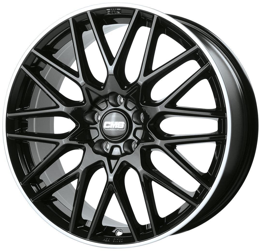 CMS C25 Diamond Rim Black Gloss 7x17
