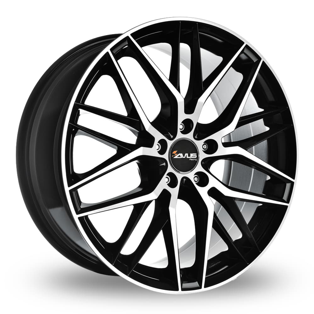 Avus AF19 Black Polished 8x18