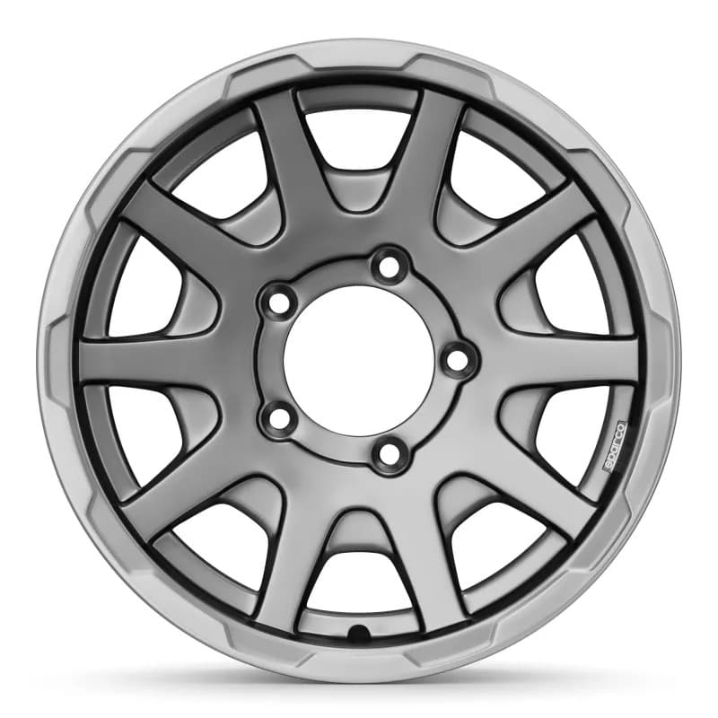 Sparco Dakar Matt Dark Greey Lip Polished NO Cap 5.5x16