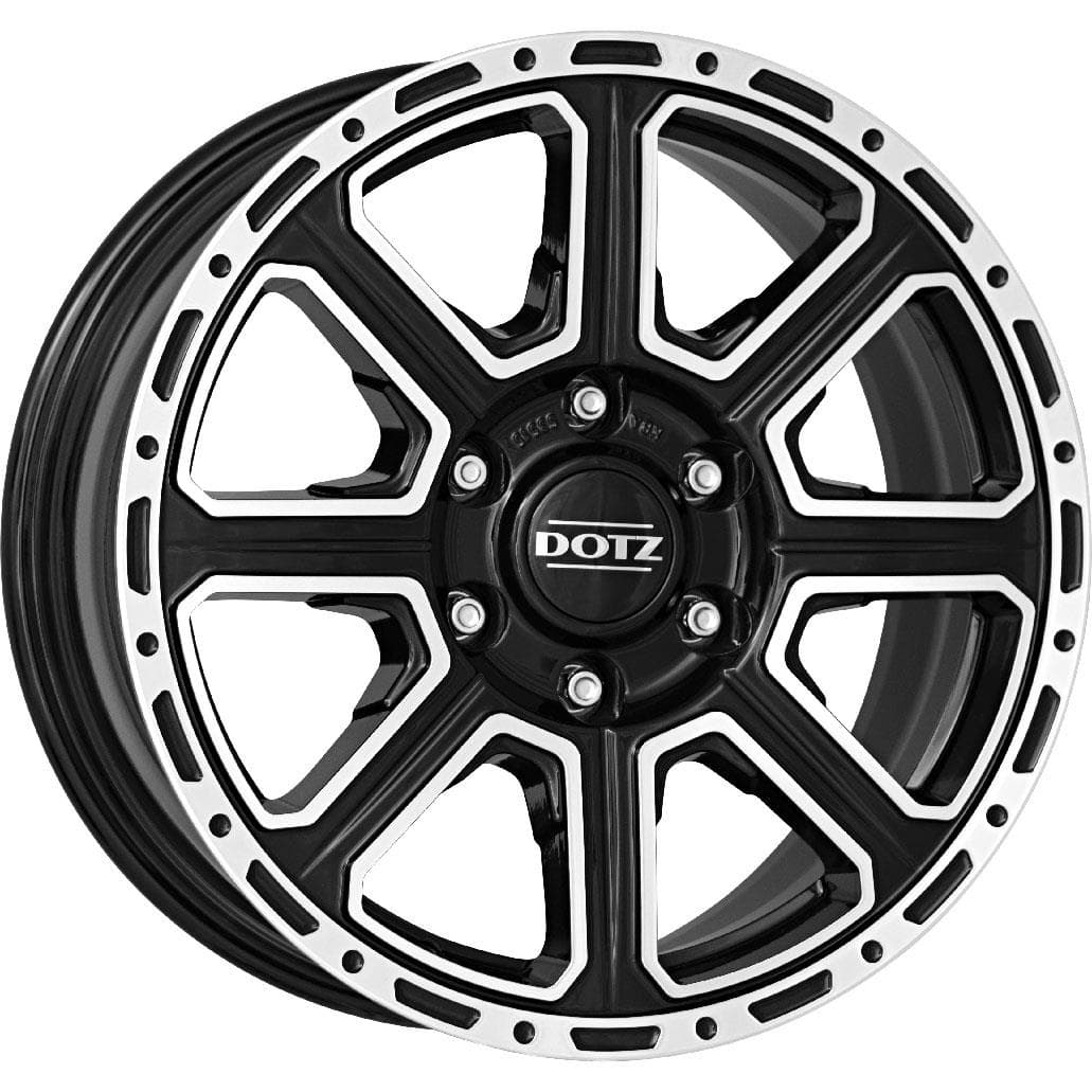 Dotz Kalahari Dark Black/polished 8x18