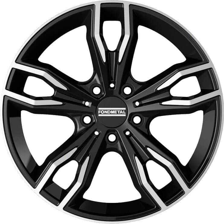 Fondmetal Alke Glossy Black Machined 8.5x20