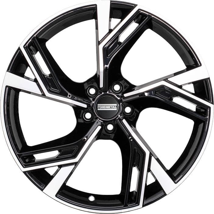 Fondmetal Atena Glossy Black Partial Machined 9x20