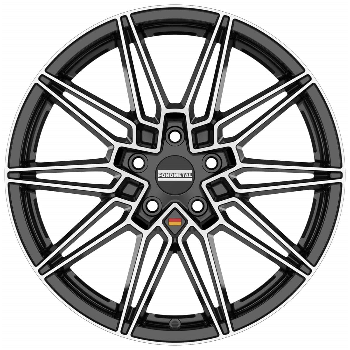 Fondmetal Thoe Glossy Black Machined 8x19