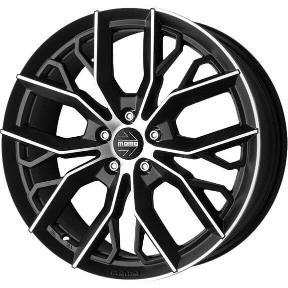 Momo Massimo Matt Black Polished 8x18