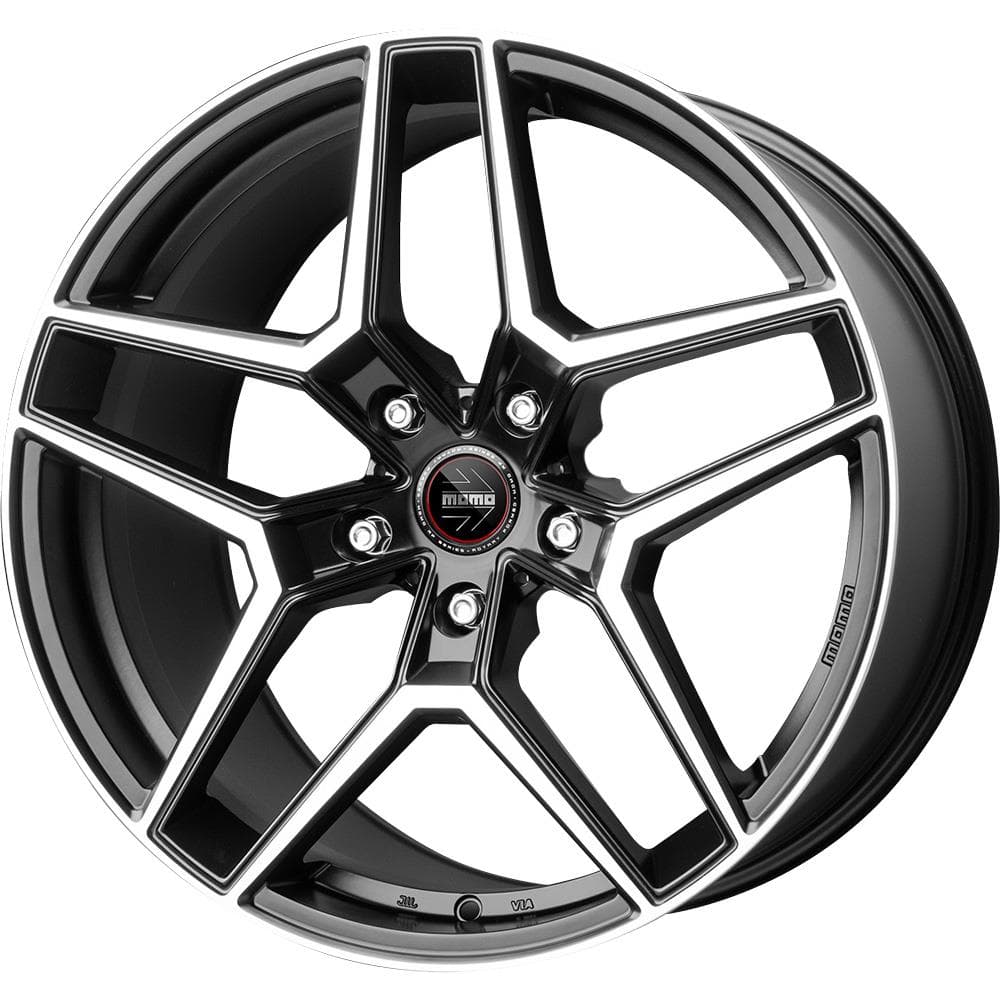 Momo RF-06 Matt Black Polished 9x20
