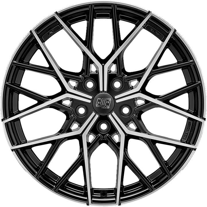 MSW 74 Gloss Black Full Polished 8x18
