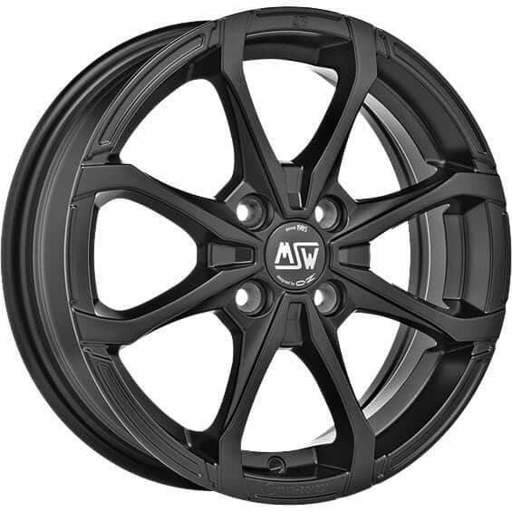 MSW X4 Matt Black 6x16