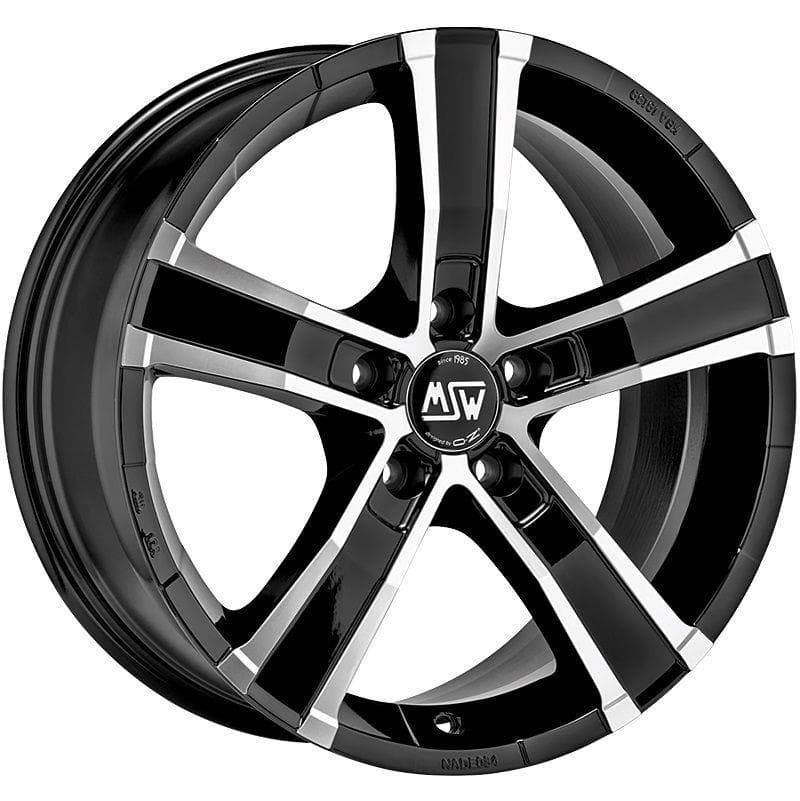 MSW Sahara 5 Gloss Black Full Polished 8x18