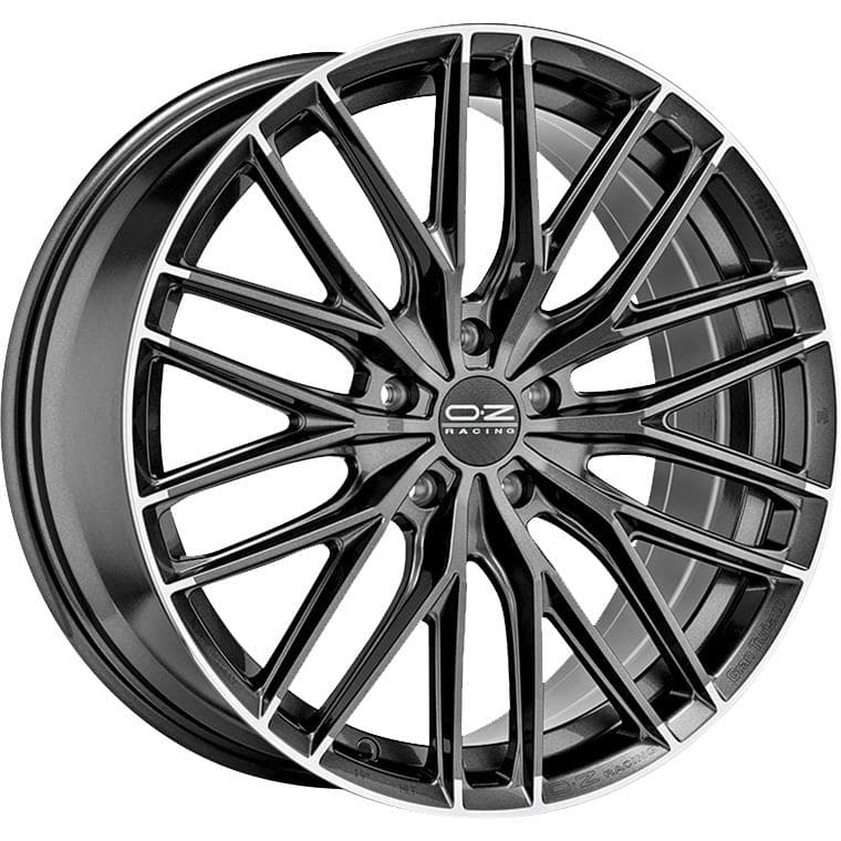 OZ Racing Gran Turismo Hlt Star Graphite Diamond Lip 9x20