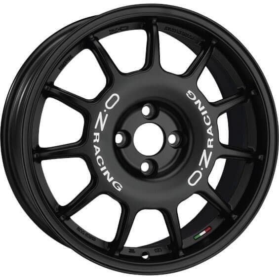 OZ Racing Leggenda Matt Black White Lettering 7x17