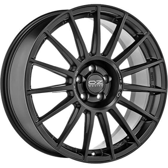OZ Racing Superturismo Dakar Matt Black Silver Lettering 10x20