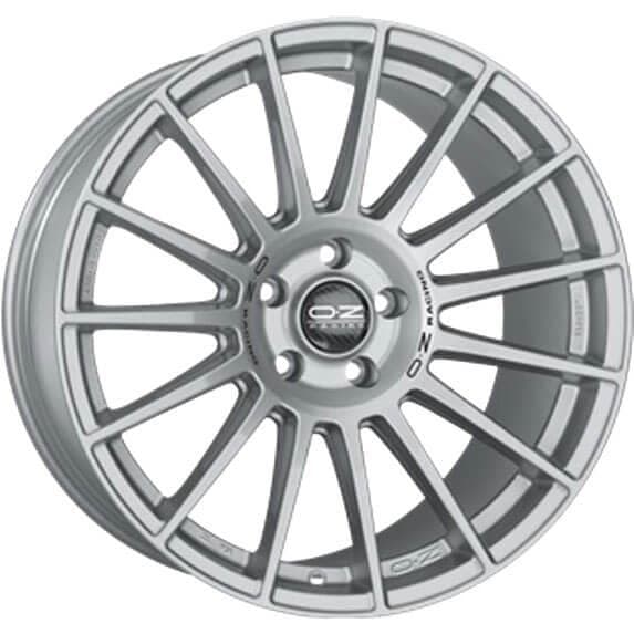 OZ Racing Superturismo Dakar Matt Race Silver Black Lettering 10.5x21
