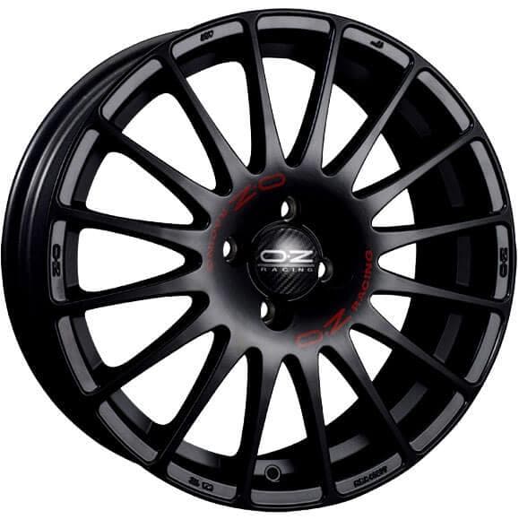 OZ Racing Superturismo Wrc Matt Black Red Lettering 7x18