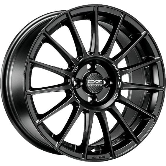 OZ Racing Superturismo LM Matt Black Silver Lettering 8.5x19