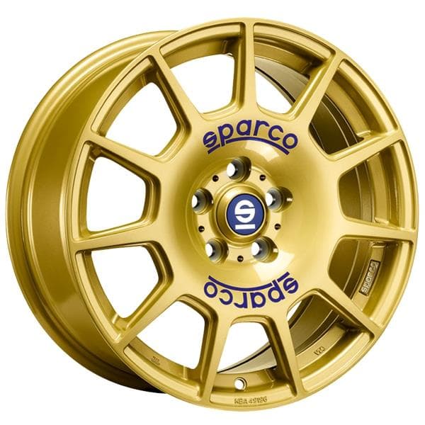 Sparco Terra Race Gold Blue Lettering 7.5x17