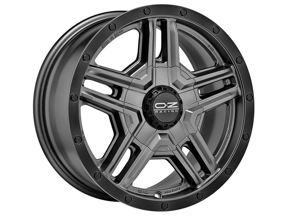 OZ Racing Rally Adventure Matt Graphite / Black Lip 8x17