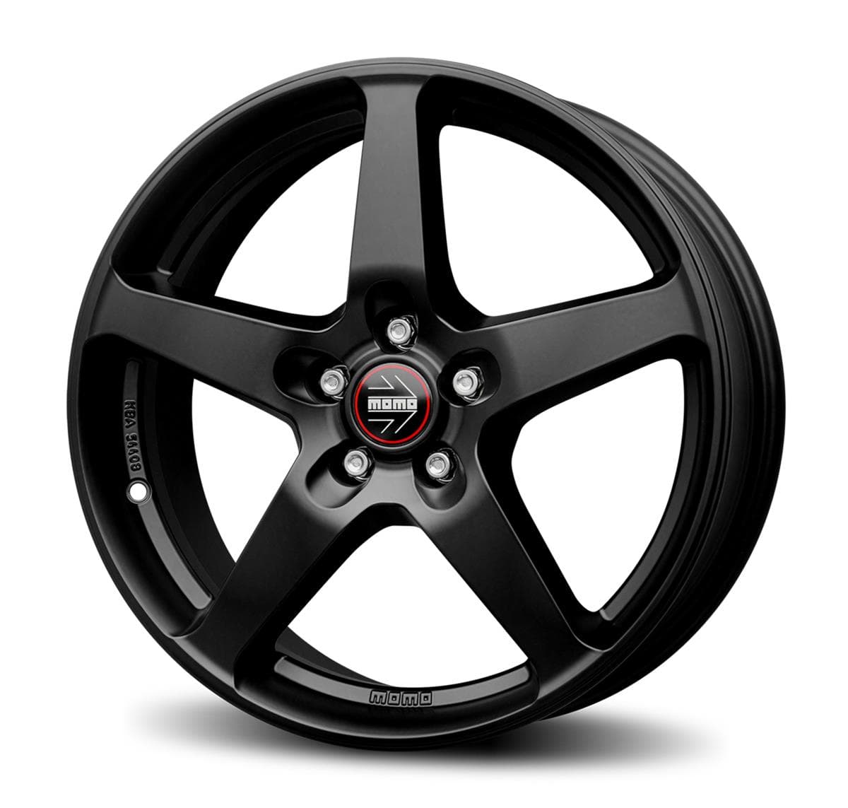 Momo Five Matt Black 7x17