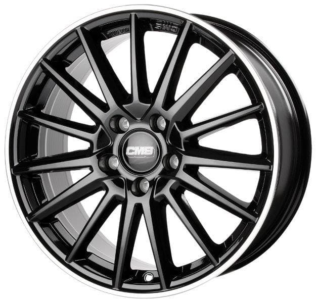 CMS C23 Diamond Rim Black Gloss 8x19