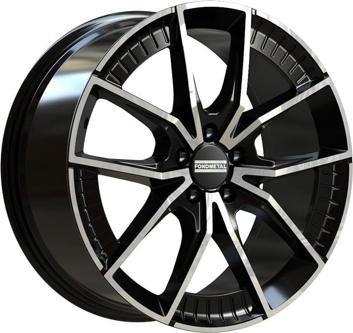 Fondmetal Elatha Glossy Black Machined 9.5x21