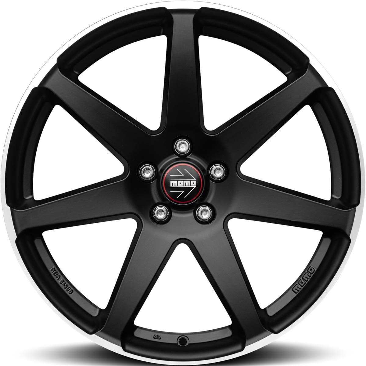 Momo Seven Matt Black Polished 8x18