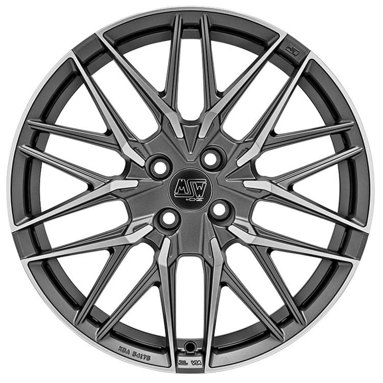 MSW 50-4 Matt Gun Metal Full Polished (mgmfp) 7.5x18