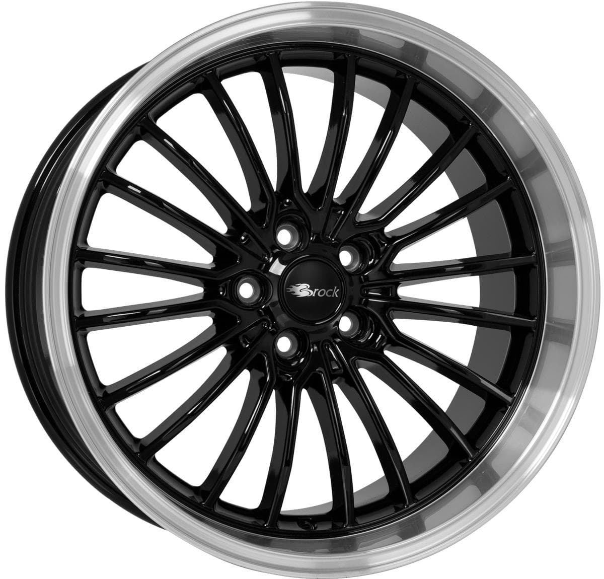 Brock B24GP Schwarz Glanz Horn-Poliert (sghp) 9x20