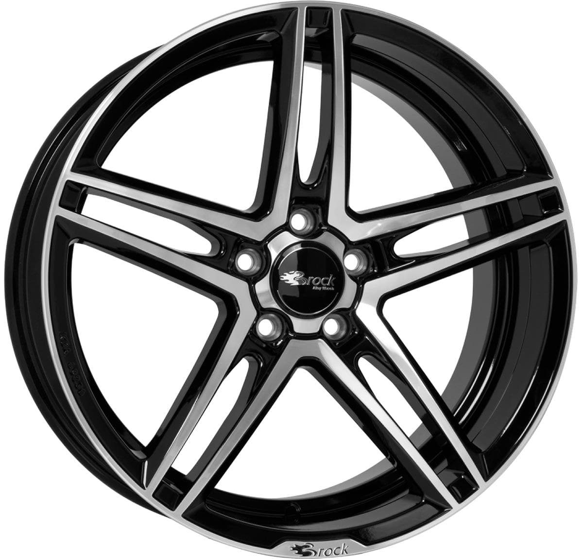 Brock B33 Schwarz Glanz Voll-Poliert (sgvp) 8.5x19