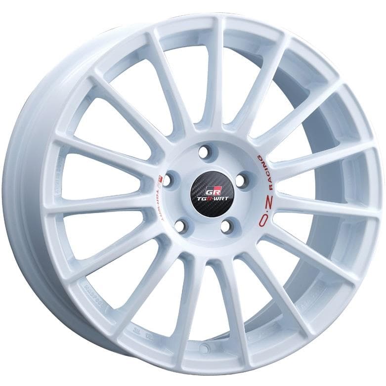 OZ Racing Superturismo Tgr-Wrt Race White + Red Lettering 8x18