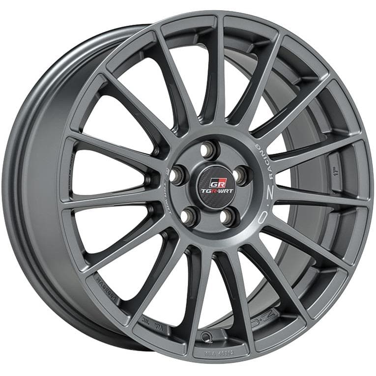 OZ Racing Superturismo Tgr-Wrt Matt Graphite + Silver Lettering 8x18
