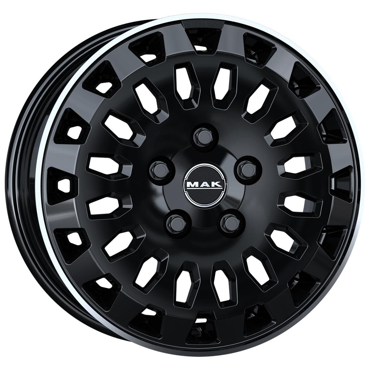 MAK Overland Gloss Black Mirror Ring 6.5x16