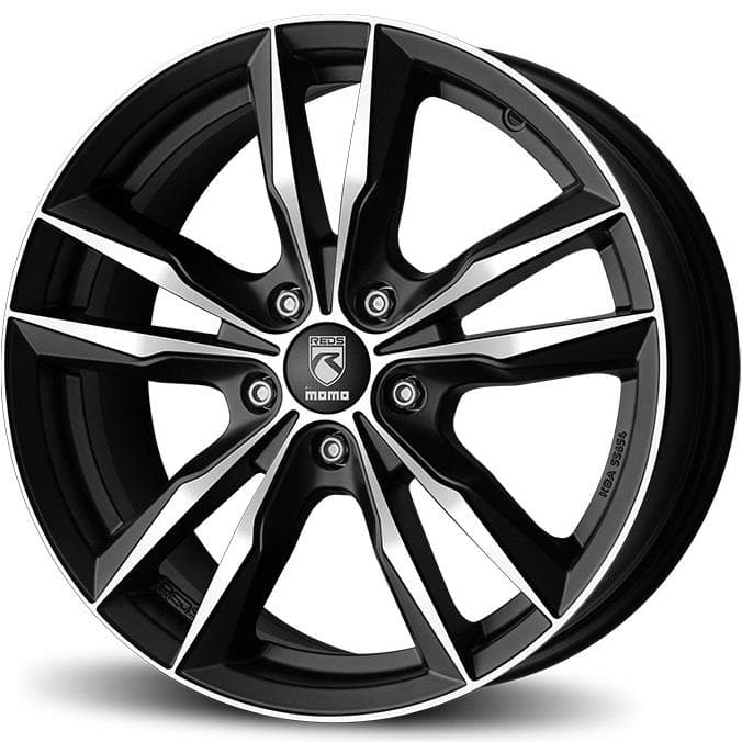 Reds Fast Matt Black Polished 6.5x16