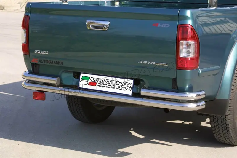 Tagakaitse kahetoruline ø63, poleeritud — Isuzu D-Max (2004–2006)