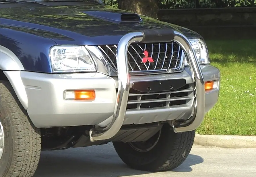 Esikaitseraud Big ø76, poleeritud — Mitsubishi L200 (2002–2006)