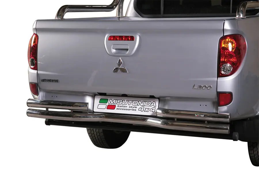 Tagakaitse kahekordse painutusega ø63, poleeritud — Mitsubishi L200 (2009–2015)