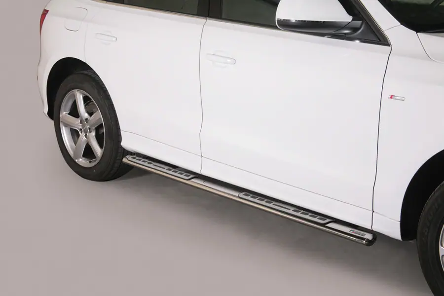 Astmelauad Design, alumiiniumastmete ja neopreeniga øovaal, poleeritud — Audi Q7 (2006–)