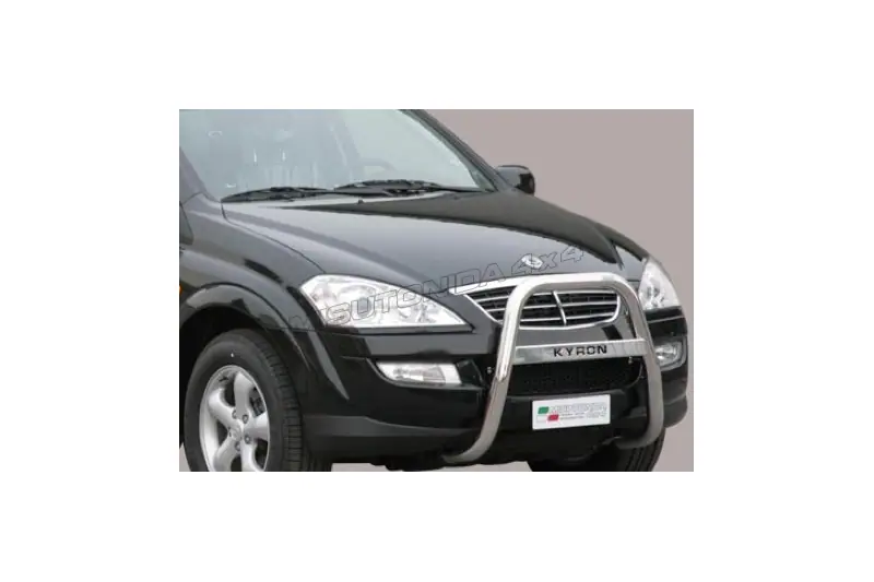 Design side steps with aluminium treads øovaal, mirror polished — SsangYong Kyron (2007–)
