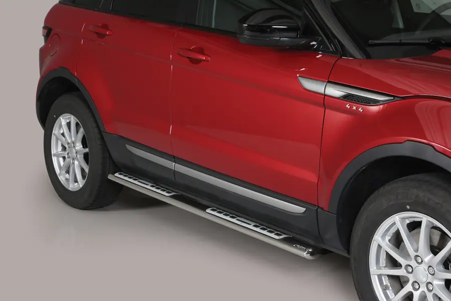 Astmelauad Design, alumiiniumastmete ja neopreeniga øovaal, must — Land Rover Range Rover Evoque (2011–2015)
