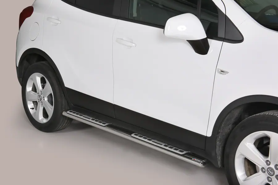 Astmelauad Design, alumiiniumastmete ja neopreeniga øovaal, poleeritud — Opel Mokka (2012–2016)