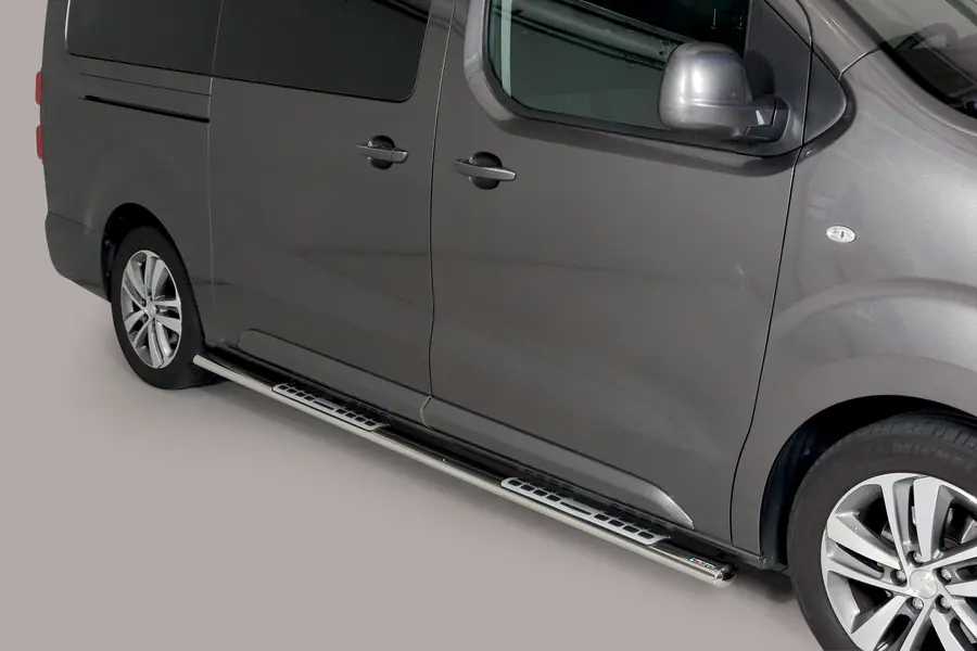 Пороги Design с алюминиевыми накладками øovaal, полированная — Peugeot Expert (2016–)
