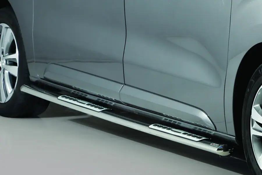 Пороги Design с алюминиевыми накладками øovaal, полированная — Peugeot Expert (2016–)
