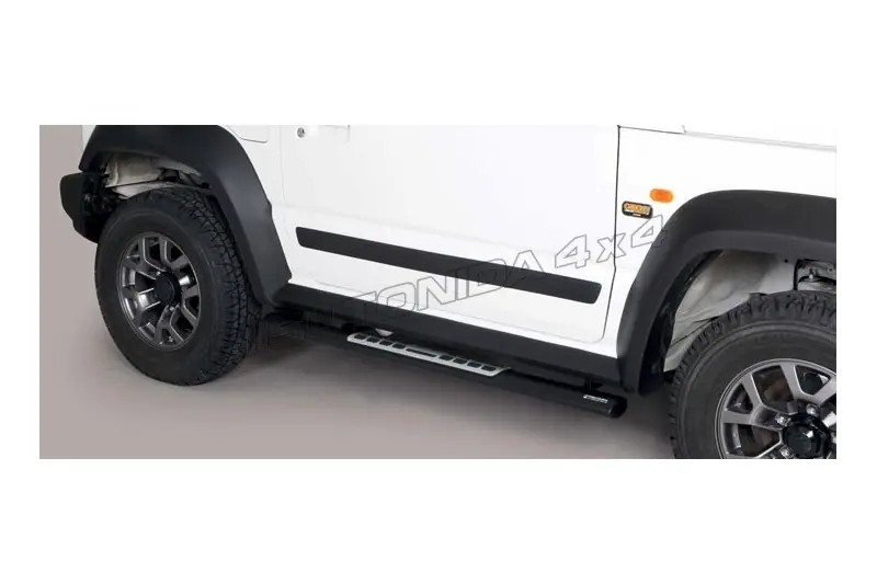 Astmelauad Design, alumiiniumastmete ja neopreeniga øovaal, must — Suzuki Jimny (2018–)