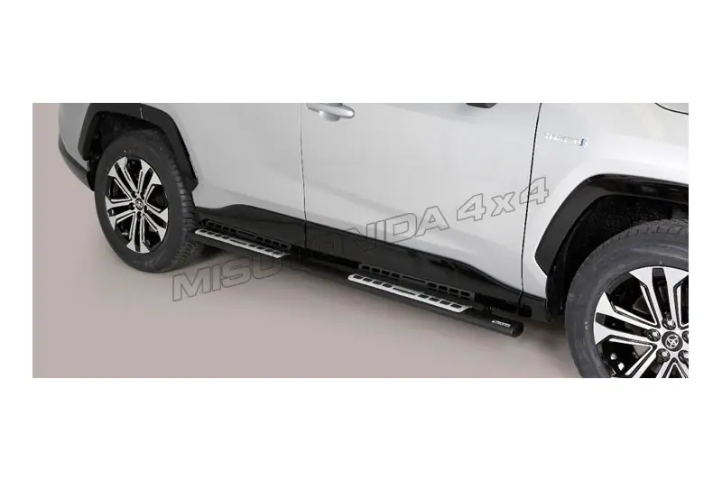 Astmelauad Design, alumiiniumastmete ja neopreeniga øovaal, must — Toyota RAV4 (2018–)
