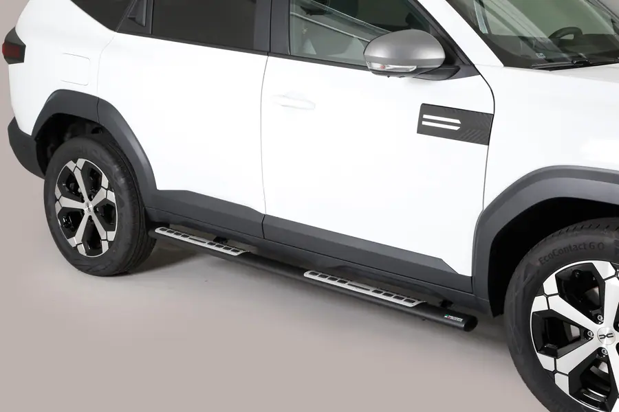 Astmelauad Design, alumiiniumastmete ja neopreeniga øovaal, must — Dacia Bigster (2025–)