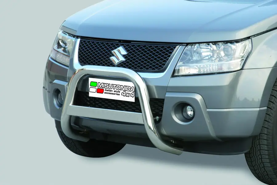 Medium bar, EC approved ø63, mirror polished — Suzuki Grand Vitara (2005–2008)