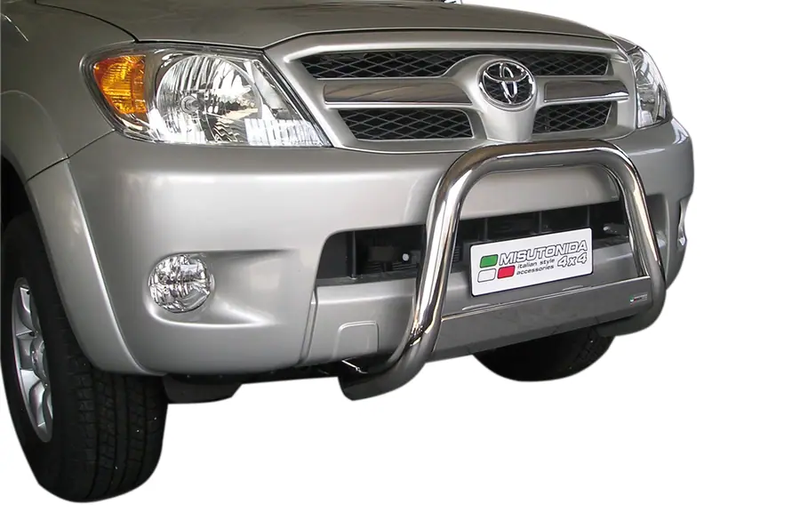Medium bar ø63, mirror polished — Toyota Hilux (2005–2011)