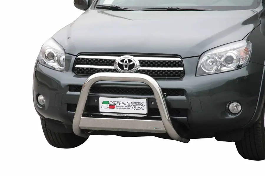 Esikaitseraud Medium, EÜ tüübikinnitusega ø63, poleeritud — Toyota RAV4 (2006–2010)