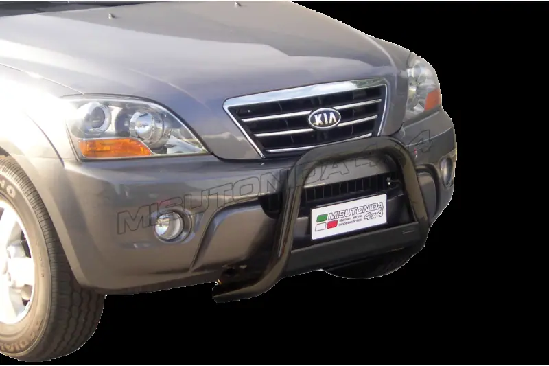 Esikaitseraud Medium, EÜ tüübikinnitusega ø63, must — Kia Sorento (2006–2008)