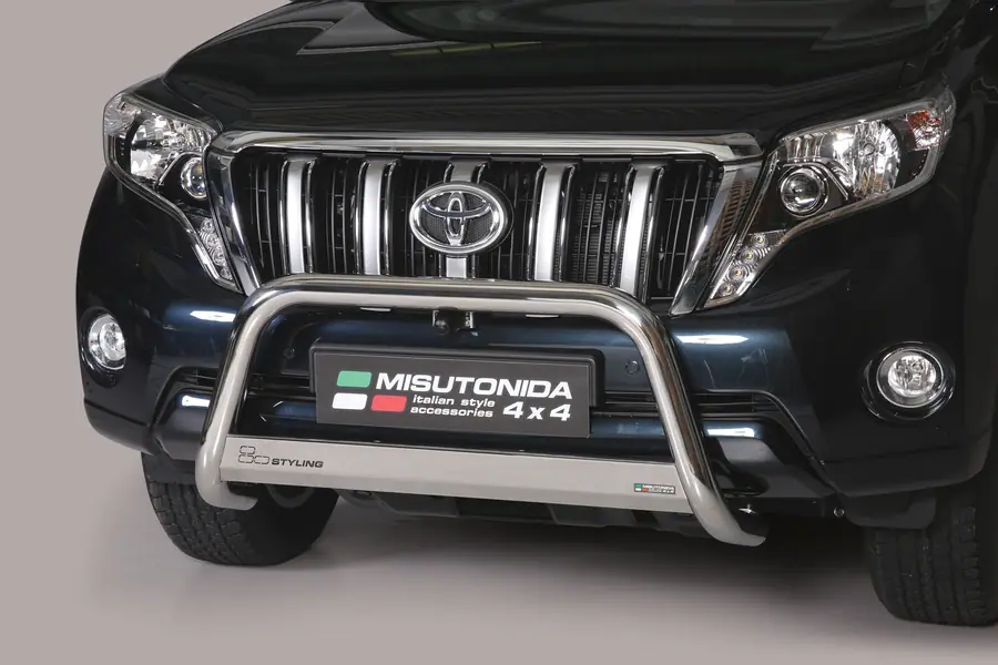 Medium bar, EC approved ø63, mirror polished — Toyota Land Cruiser 150 (2013–2017)