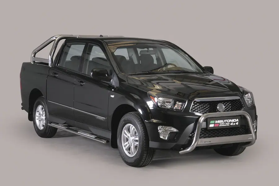 Medium bar ø63, mirror polished — SsangYong Actyon Sports (2012–)